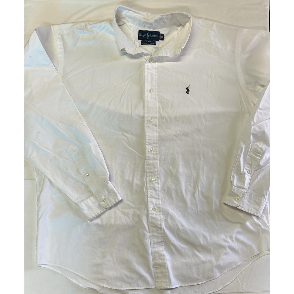 Polo Ralph Lauren Men's White Button Down Oxford Shirt Sz XL.  (266)